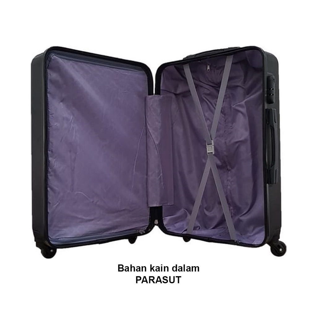 Koper Fiber Hardcase Bagasi 20 Inch Travel Cross Premium ACC