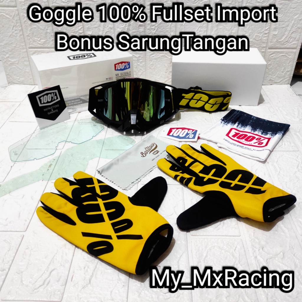 kacamata goggle trail sunmori fullset import dengan kualitas premium BONUS sarung tangan kacamata goggle trail cross terlaris fullset 001 BISA COD