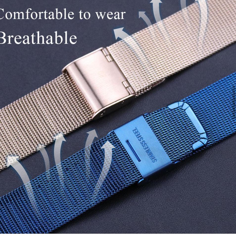 ■»► Strap Mesh - Tali Jam Rantai Milanese DW AC Smartwach Tali Strap Rantai Pasir Apple Watch Samsun