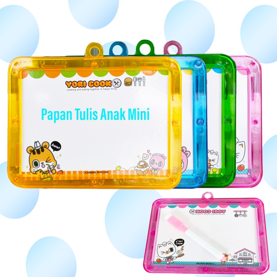 Papan tulis mini whiteboard + Spidol - Papan Tulis Anak Nora Band