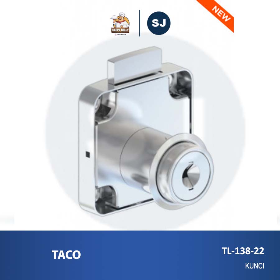 Kunci Laci Mekar Taco TL 138-22 Murah Kunci Lemari Etalase Samping