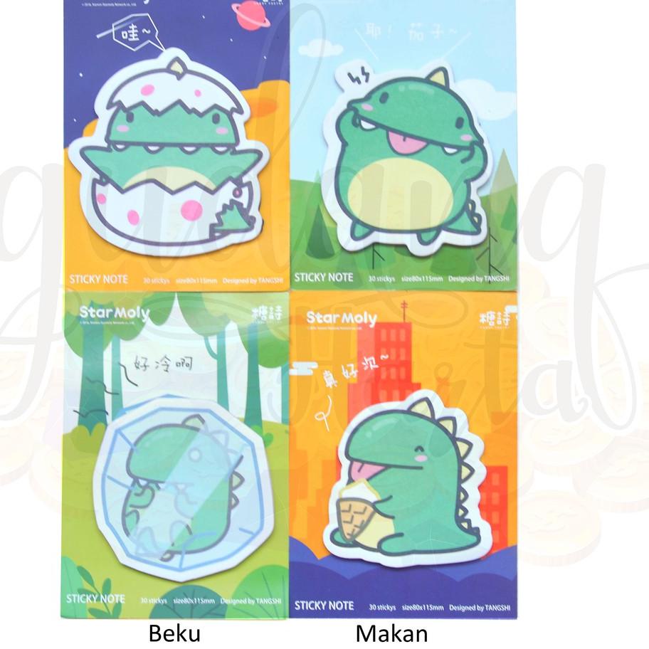 

ヵ Sticky Notes Dinosaurus Dino Lucu Memo Unik Note Imut GH 301154 べ