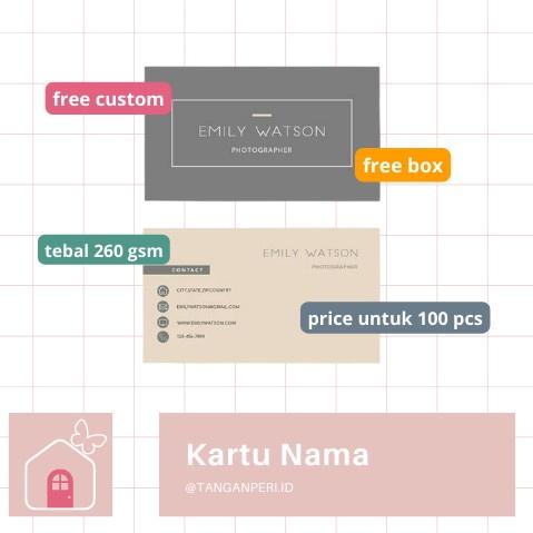 

⇜ Kartu Nama - Name Cards - Kartu Nama Custom - Kartu Nama Murah - Nametag - Tangan Peri げ