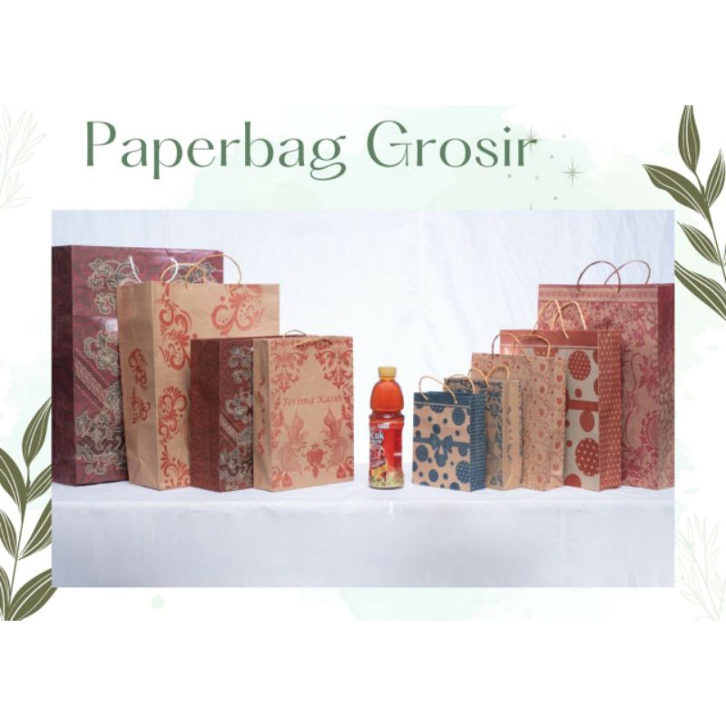 

Paper bag / tas kertas batik untuk wadah souvenir, snack, dll
