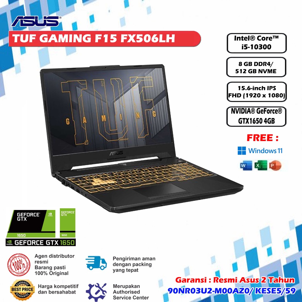 Jual Asus Tuf Gaming F Fx Lh I Gb Ssd Gtx Shopee