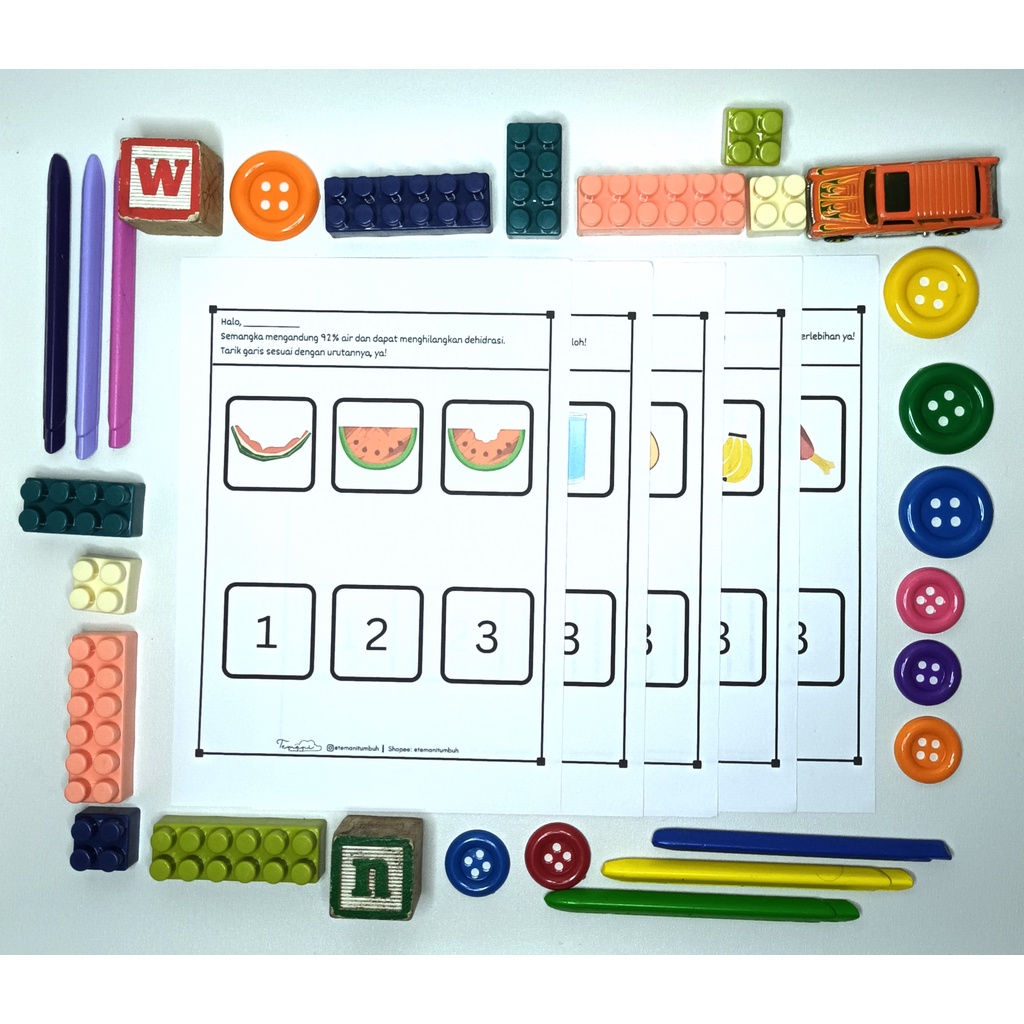 Lembar Aktivitas Anak Urutan Logis Logical Sequence Worksheet Lembar Kerja Anak 2 Sampai 5 Tahun