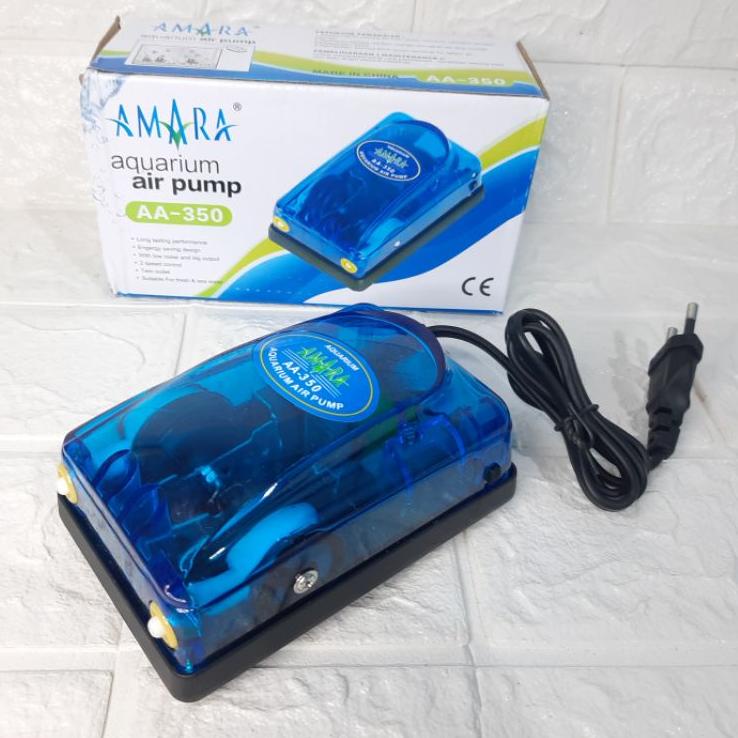 Model Baru Aerator 2 Lubang AMARA Q6 & AA-350 Roston L2 100% Original air pump aquarium gelembung ud
