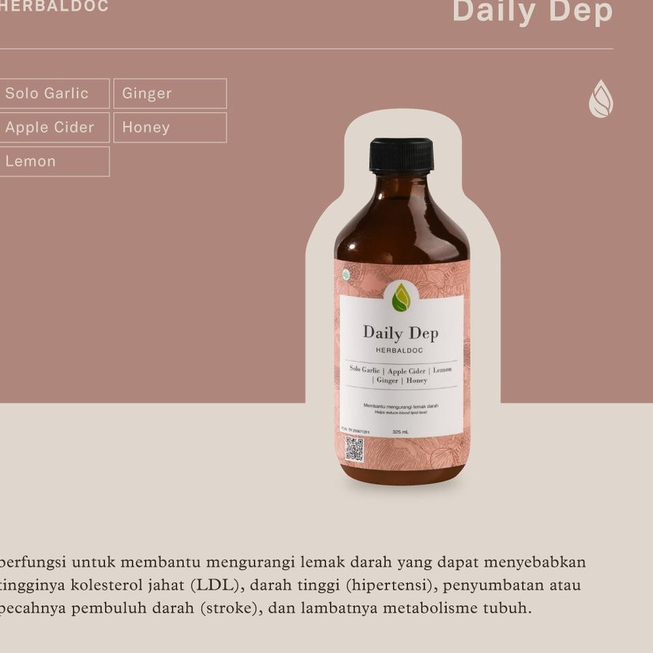 

ハ Herbaldoc - Daily Dep (Bawang Putih Tunggal Jahe Lemon Madu Cuka Apel) / Jus Bawang Putih Tunggal Best