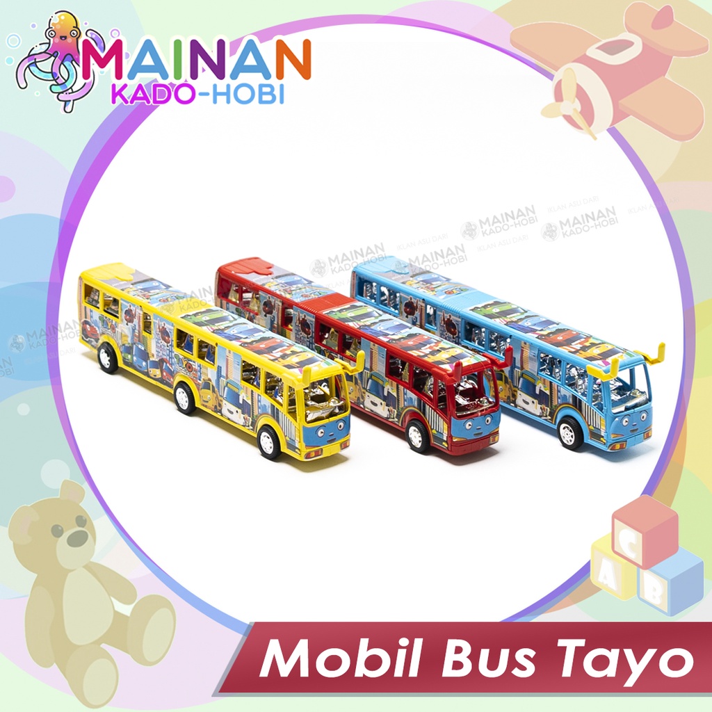 MAINAN ANAK MINIATUR DIECAST CAR MOBIL BUS TAYO