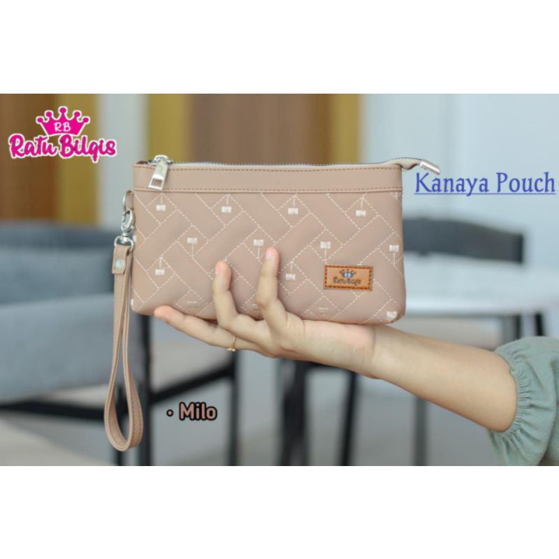 POUCH KANAYA BY RATU BILQIS POUCH KOSMETIK BAHAN CHOCOLY ANTI AOR WATERPROOF