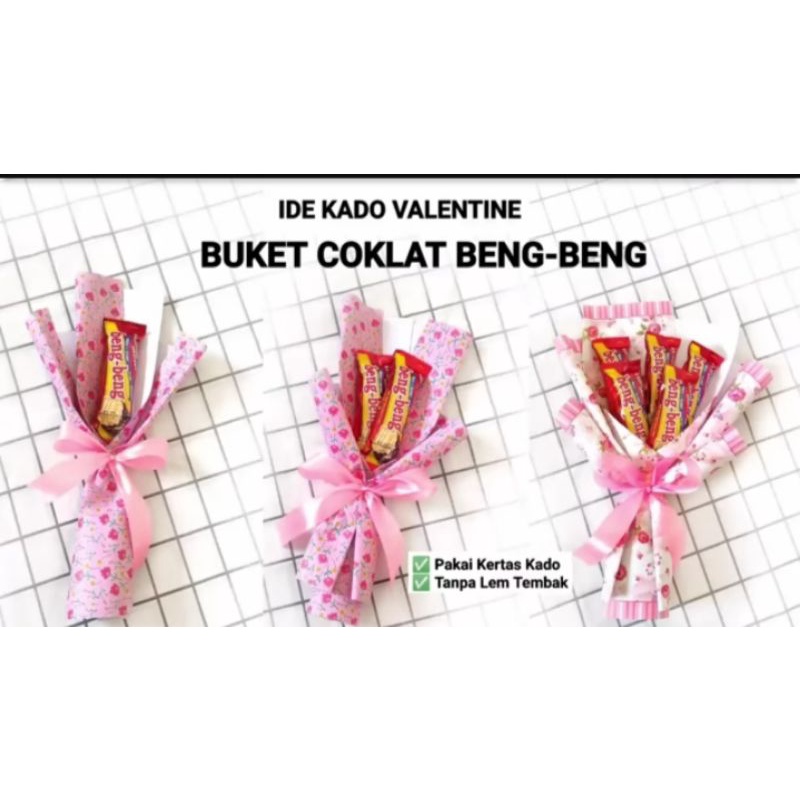 

Bucket coklat beng beng / kado valentine / kado wisuda