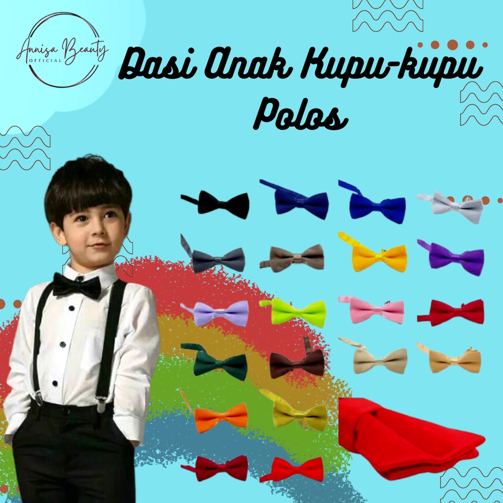 Dasi Anak Kupu-kupu Polos