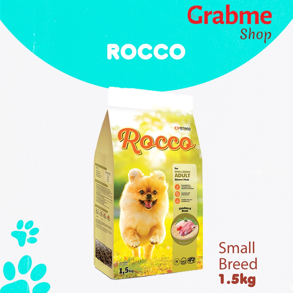 Makanan anjing murah Rocco Dog Food 1,5 Kg All Variant