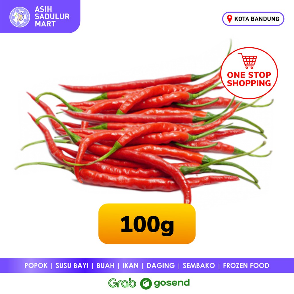 Cabe Keriting Merah 100gr bumbu dapur