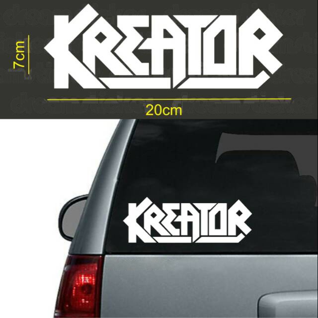 Stiker Mobil Band Musik Kreator - Car Decal Sticker
