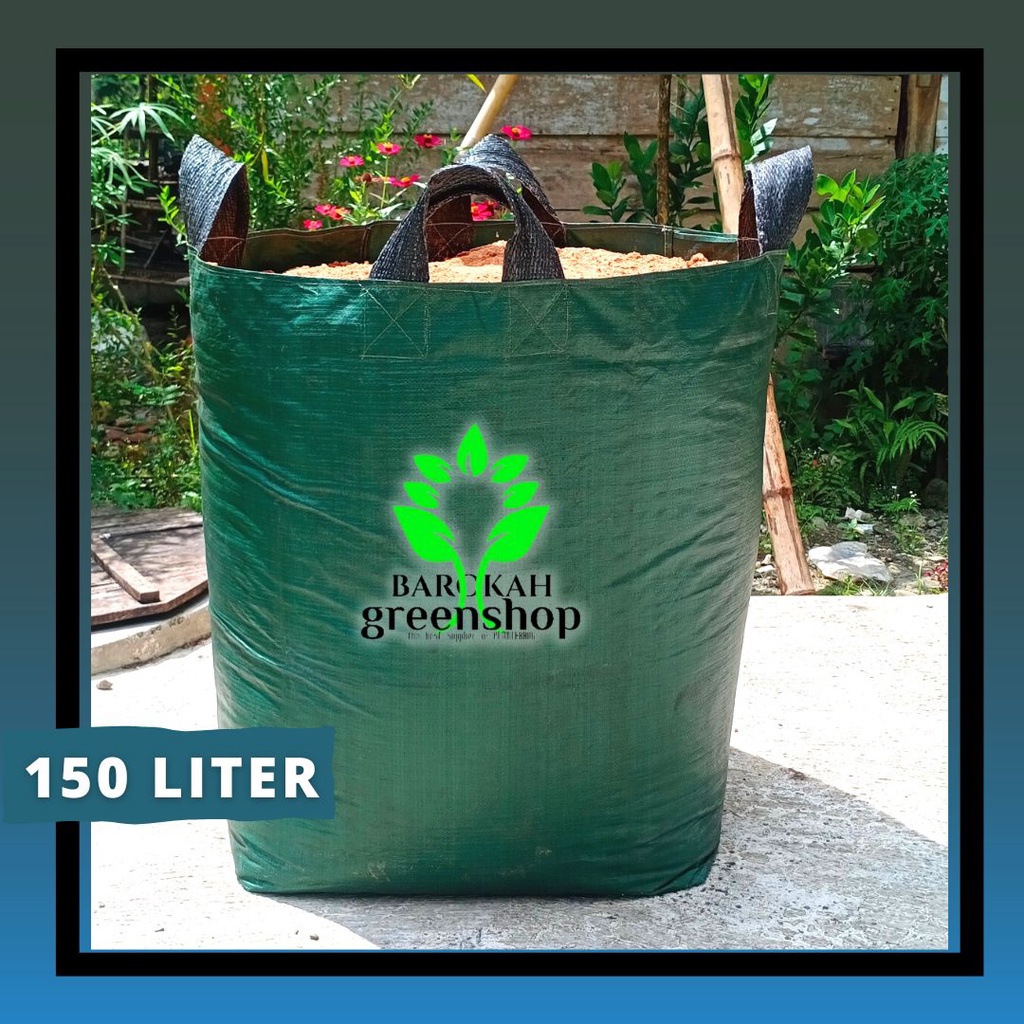 Planter bag 150 liter/PLANTERBAG 60×60 hijau - pot tanaman- media tanam-awet bergaransi