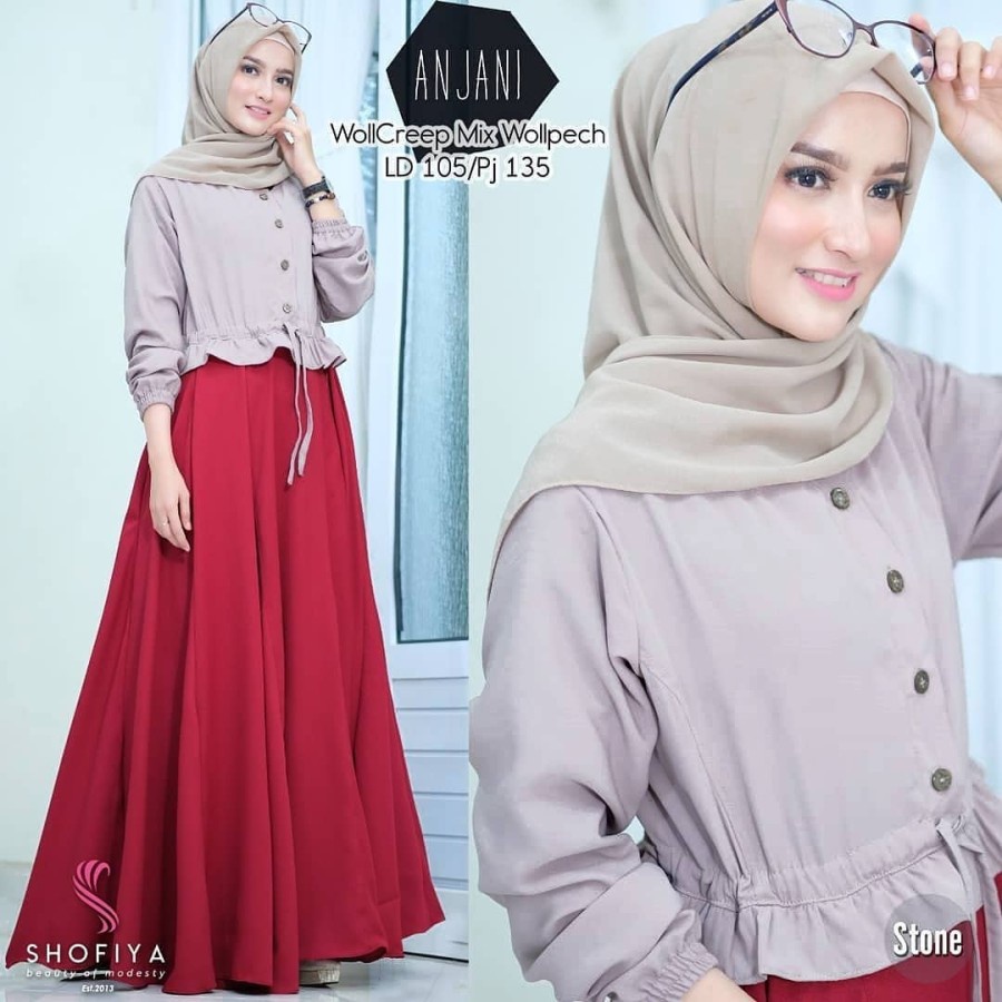 gamiz idul fitri gmis ibu2 mewah gamus pesta kondangan drees wsnita muslim dress wanita muslimah sya