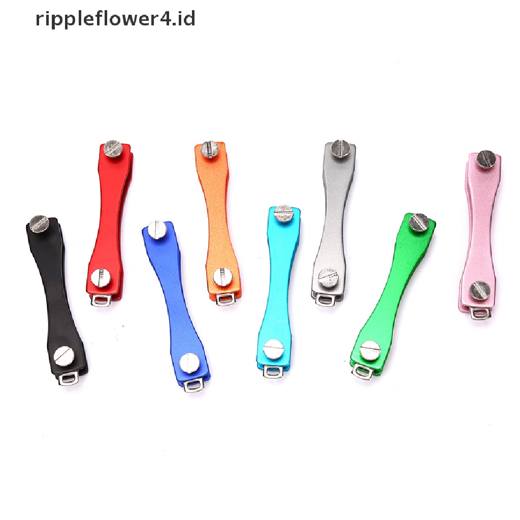 {rippleflower4.id} Gantungan Kunci Mini Kunci Compact key Decorative Holder Clip Home Storage Metal key Clip~