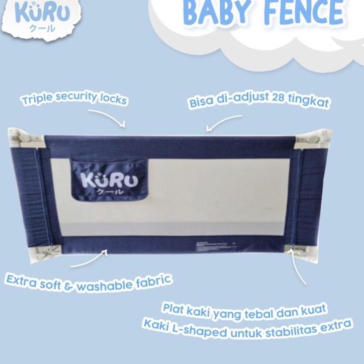 Terbaik.. KURU Baby Bed Rail - Baby Bed Fence -  Pagar Ranjang Bayi - Baby Fence - Pagar Pembatas Ranjang Bayi