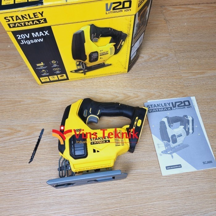 Mesin Gergaji Jigsaw Baterai Cordless Jig Saw Scj 600 Stanley Scj600