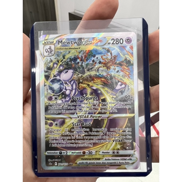 Mewtwo VSTAR 221/172 SAR Pokemon TCG Indonesia