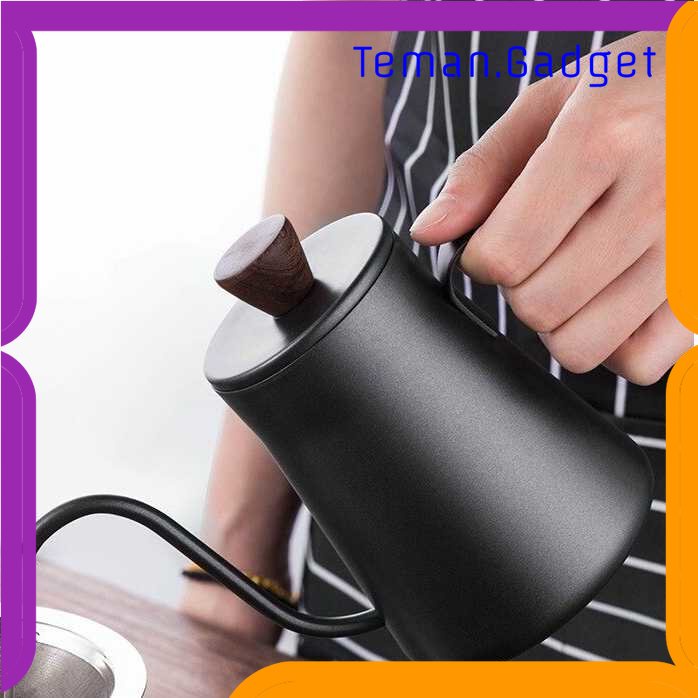 TG - DPR Cinsoya Teko Pitcher Kopi Teh Teapot Stainless Leher Angsa 400ml - C0053