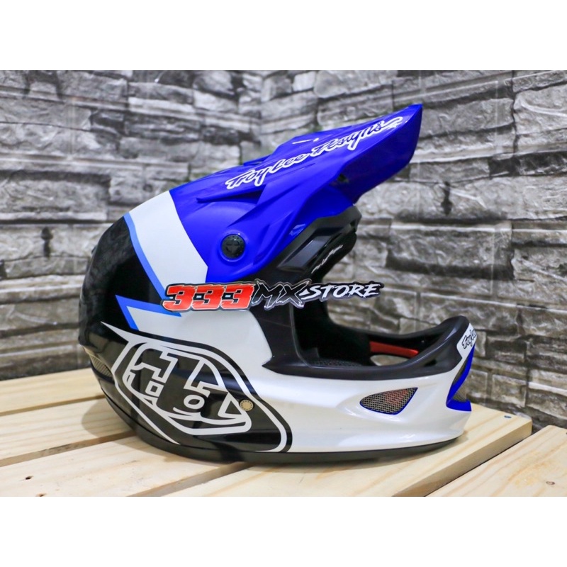 HELM SEPEDA DOWNHILL TLD D3 FIBERLITE VOLT BLUE HELMET TLD D3 ORIGINAL