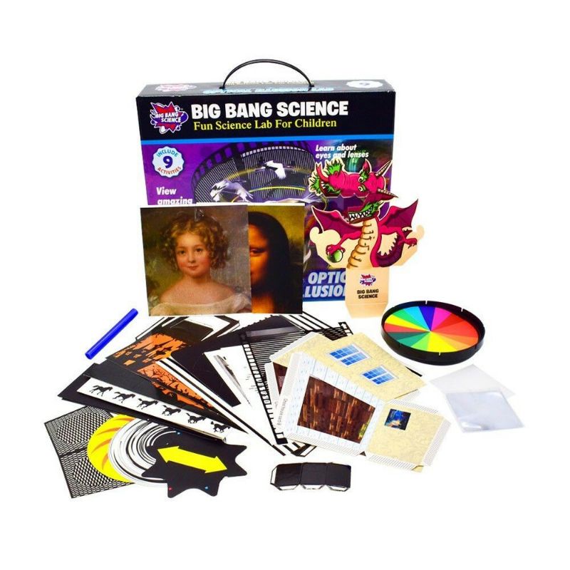 Big Bang Science optical Illusion lab DIY science activities