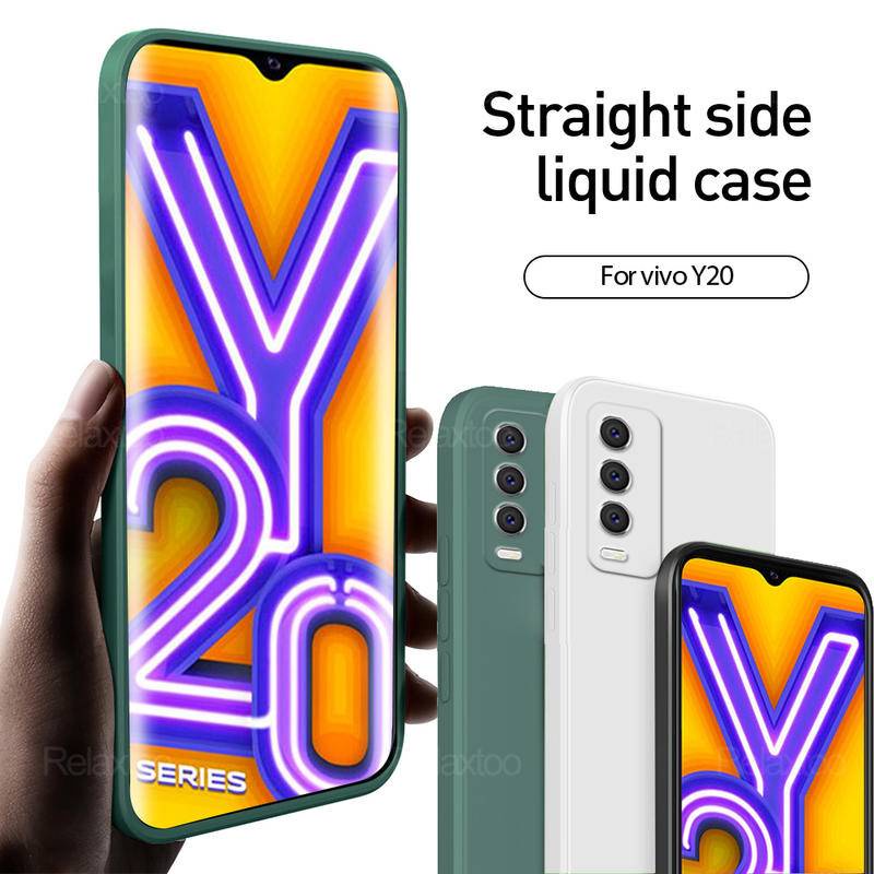 Silikon Cair Matte Sofe Cases Cover Untuk Vivo Y20 Y20i Y20s Y12s Y11s K3 Shockproof