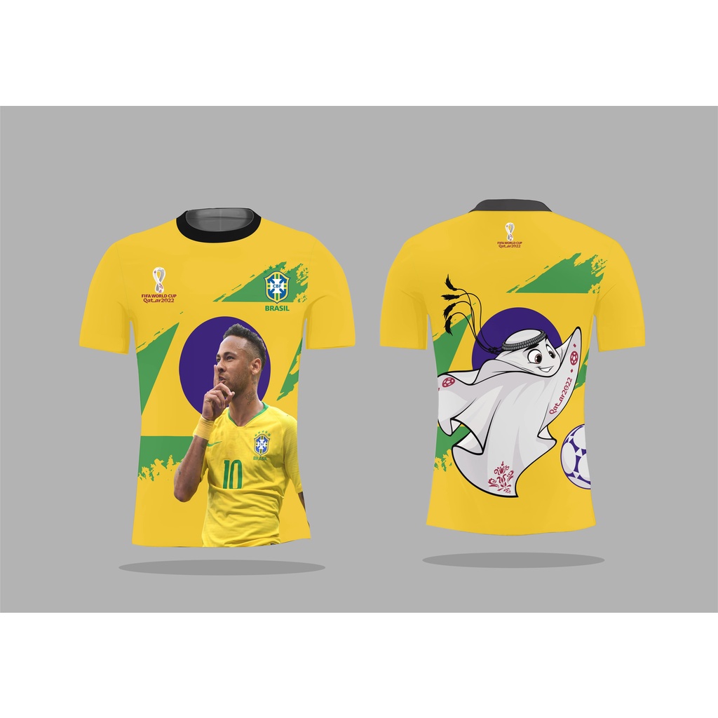 JERSEY FIFA WORLD CUP JERSEY BRAZIL PRINTING SUBLIME