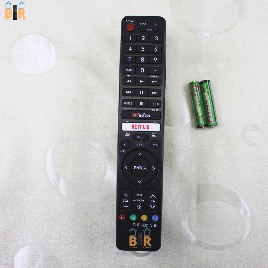 Remot Remote TV SHARP Android Smart TV LED LCD php-602 tanpa setting