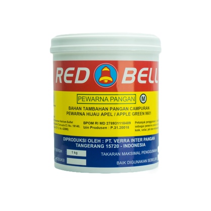 

Red Bell Pewarna Bubuk Apple Green 9601, 1 Kg