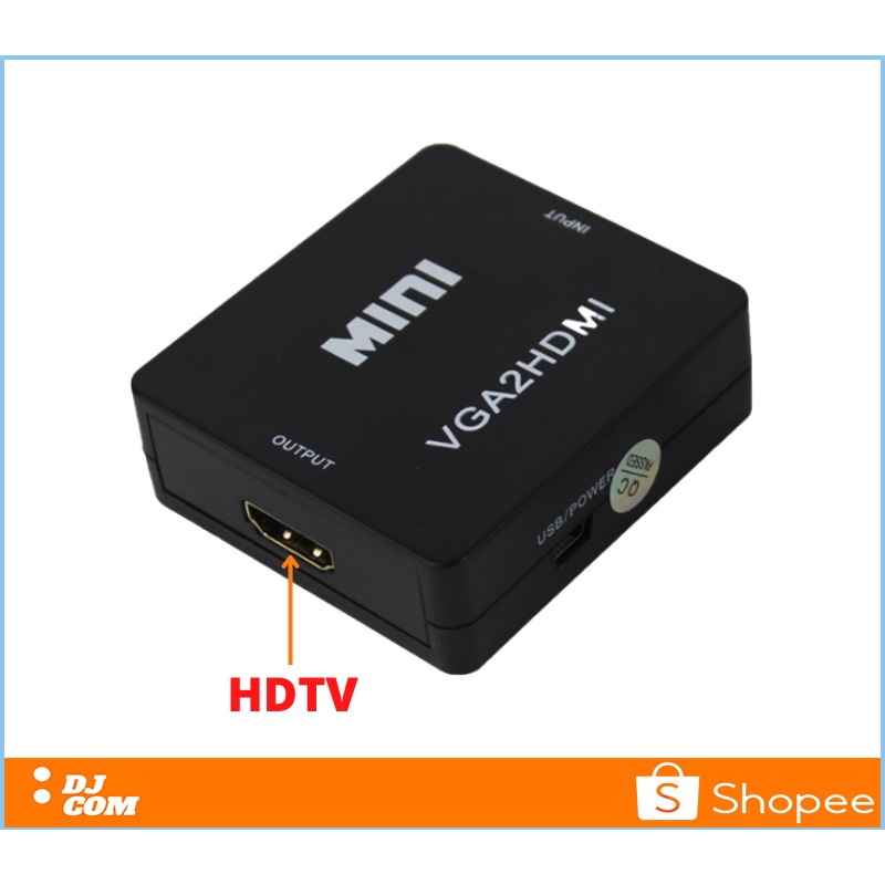 VGA2HDMI Converter VGA To HDTV High Definition 1080P Plug &amp; Play