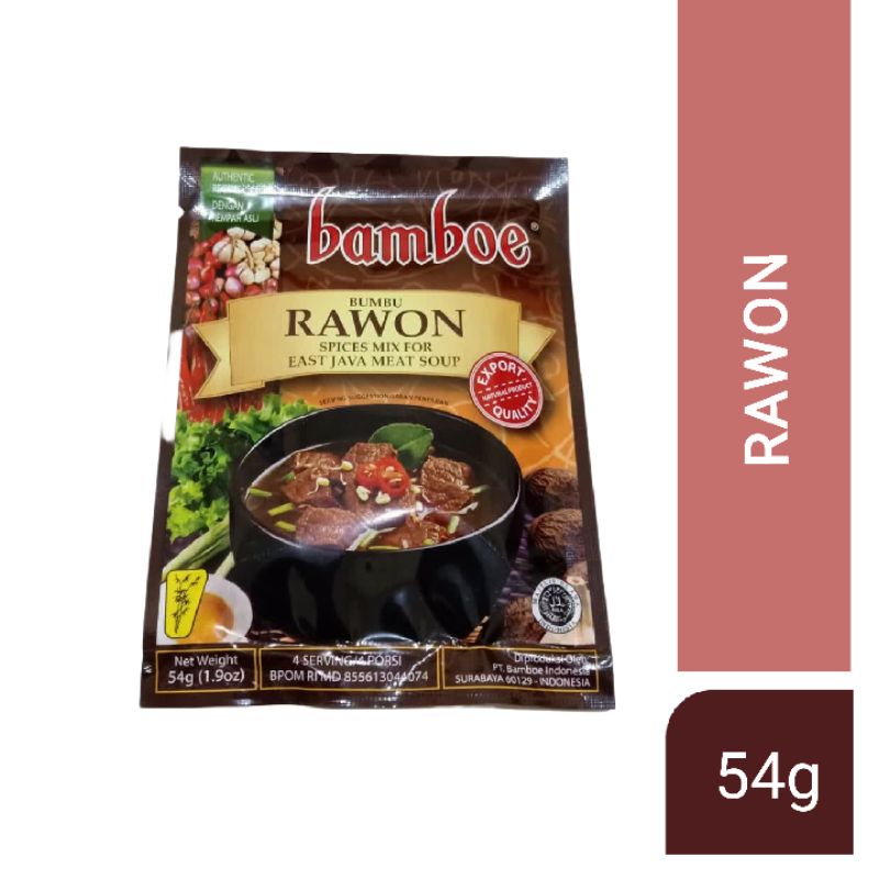 

Bamboe Bumbu masak instan Rasa Rawon 54g