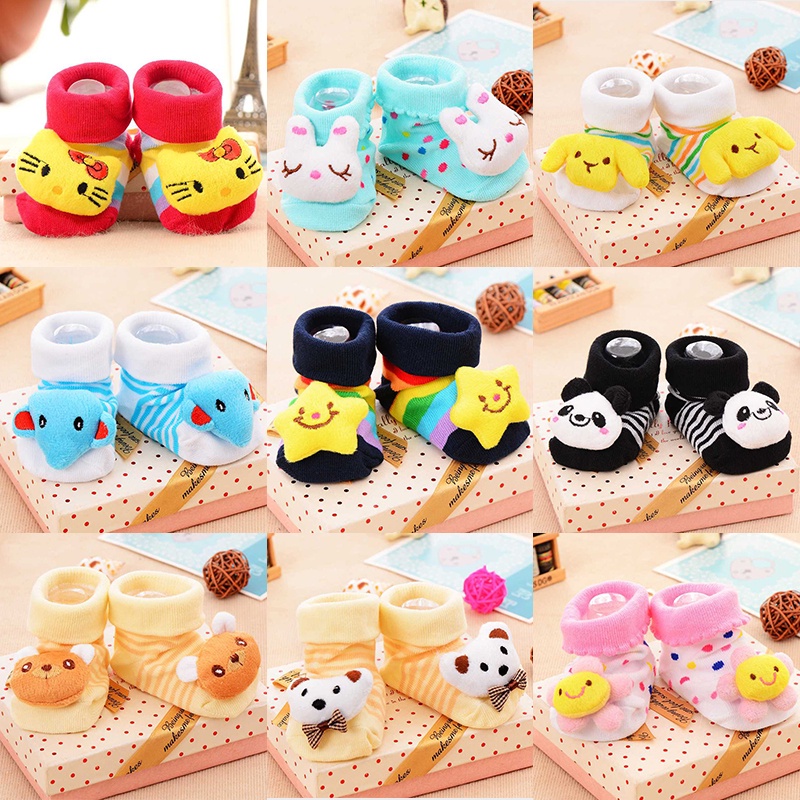 Kaos Kaki Bayi Boneka Karakter 3D Sepatu Bayi Lucu Murah Baby Sock Import terlaris