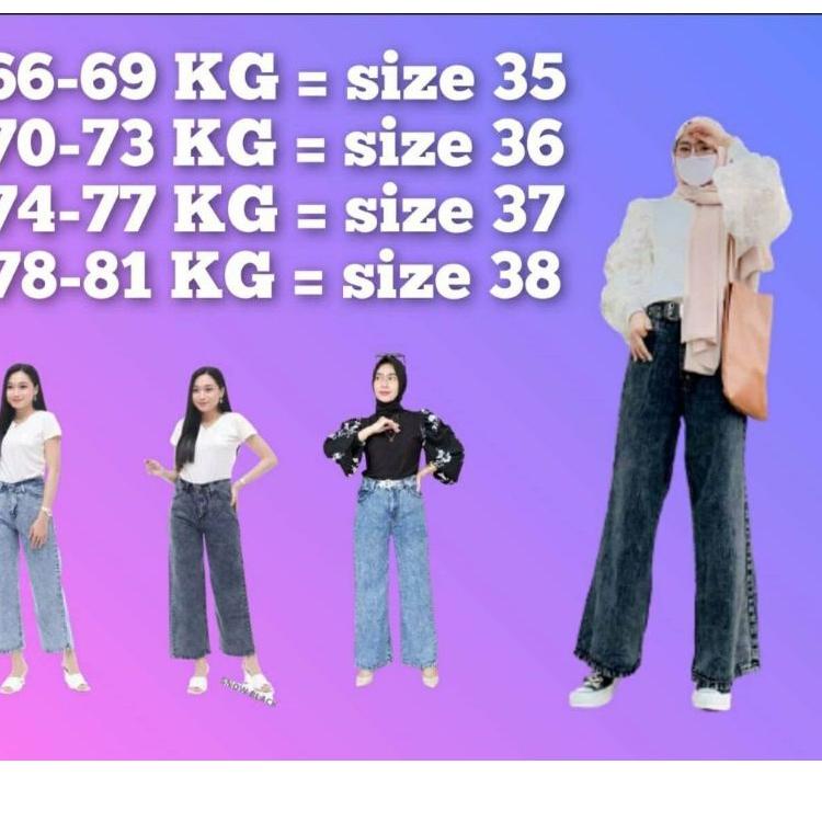Big Sale Highwaist Kulot Jeans Premium Jumbo Big Size /JUMBO KULOT BOYFRIEND JEANS SIZE 27-38 / CELA