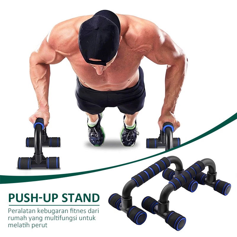 Alat Push Up Stand Bar Alat Bantu Push Up Bar Olahraga Fitness Gym Equipment Pegangan Push Up