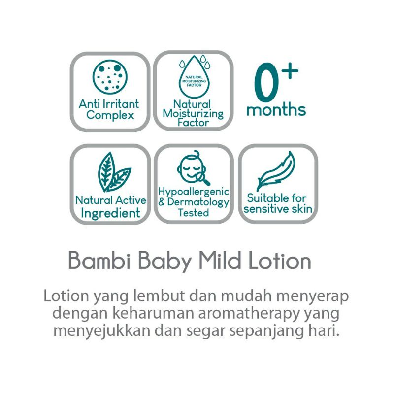 Bambi Baby Mild Lotion  100ml ( Tube )