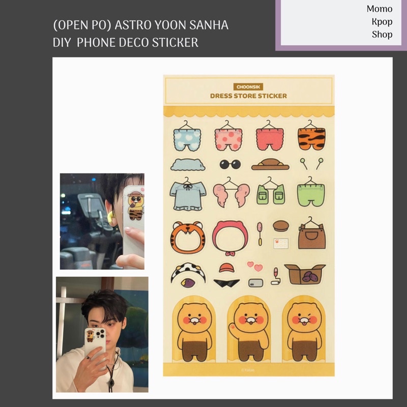 

ASTRO Yoon Sanha DIY Phone Deco Sticker Sheet