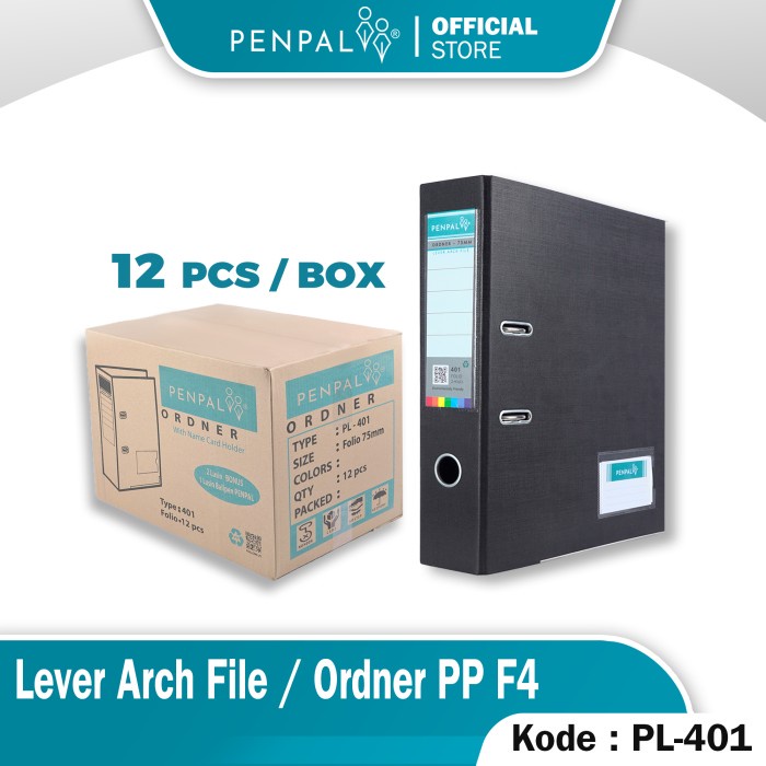 

FREE ONGKIR Penpal Lever Arch File / Ordner Folio PL-401 ( 12 Pcs ) Code 4417