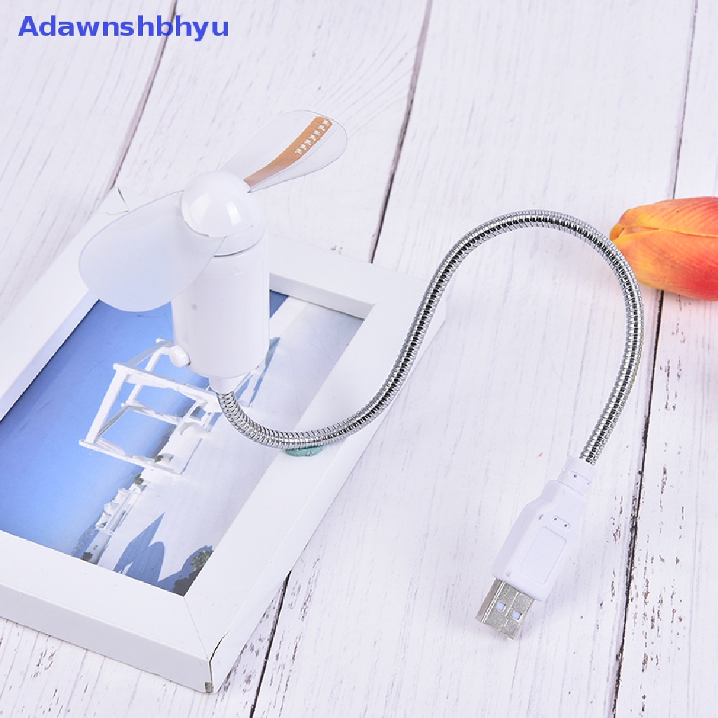 Adhyu Hand Display Kipas USB Mini Gadget Portable Jam LED Fleksibel Keren Untuk Laptop PC ID