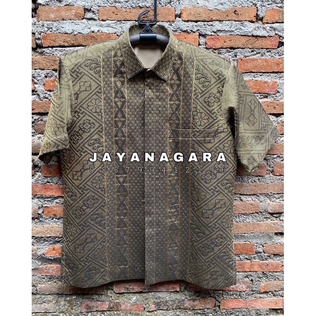 Kemeja Tenun Jayanagara Original Handwoven 017
