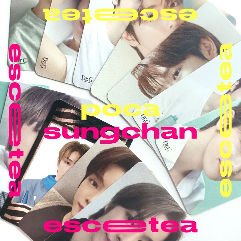 ꒰ escetea ꒱ nct — photocard pc sungchan universe card uc sungchan trading card sanrio tc a ver kihno