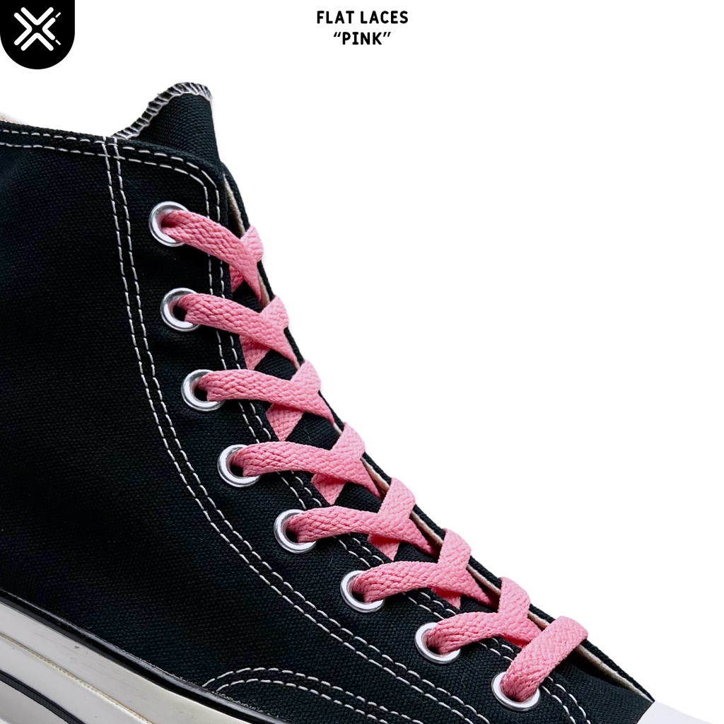 TALI SEPATU GEPENG PREMIUM PINK | PREMIUM SHOELACES