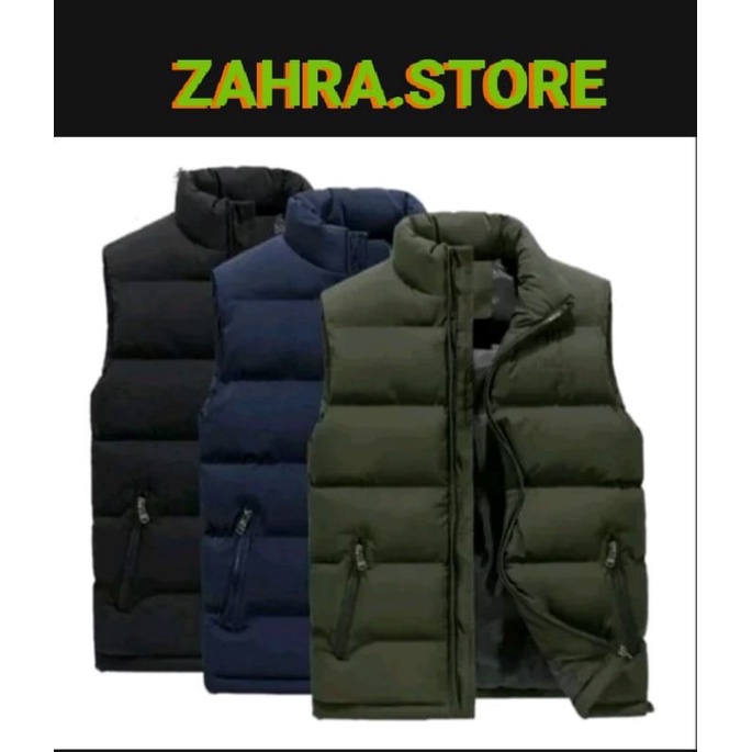 jaket rompi pria rompi tebal hangat rompi vest rompi winter size XXL