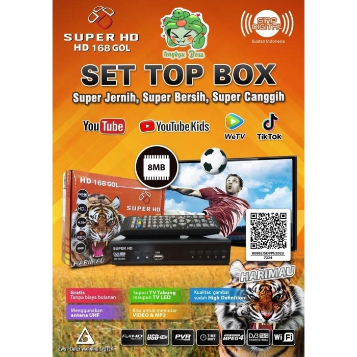 TERBARU Set Top Box TV STB Digital SUPER HD HARIMAU TV DIGITAL /SET TOP BOX TV DIGITAL/SET TOP BOX