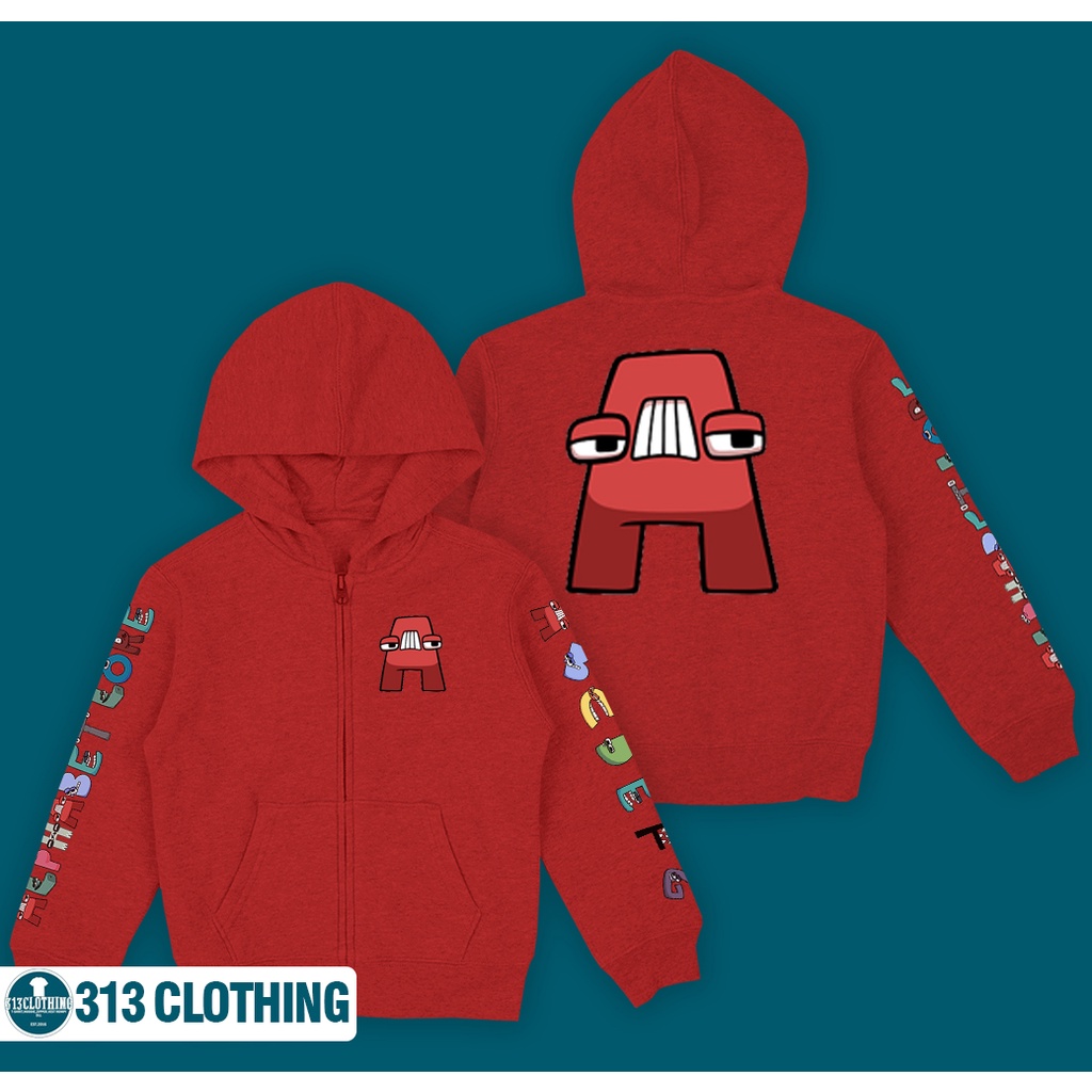 Hoodie Zipper Anak Alphabet Lore Karakter Hoodie Anak Alphabet Lore
