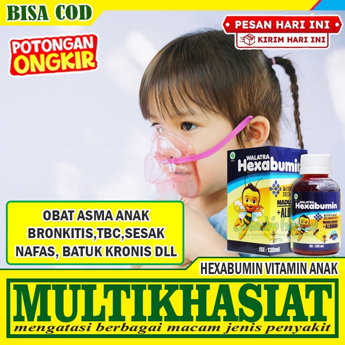 Obat Sesak nafas Anak - Asma - Nyeri Dada - TBC Bronkitis - HEXABUMIN
