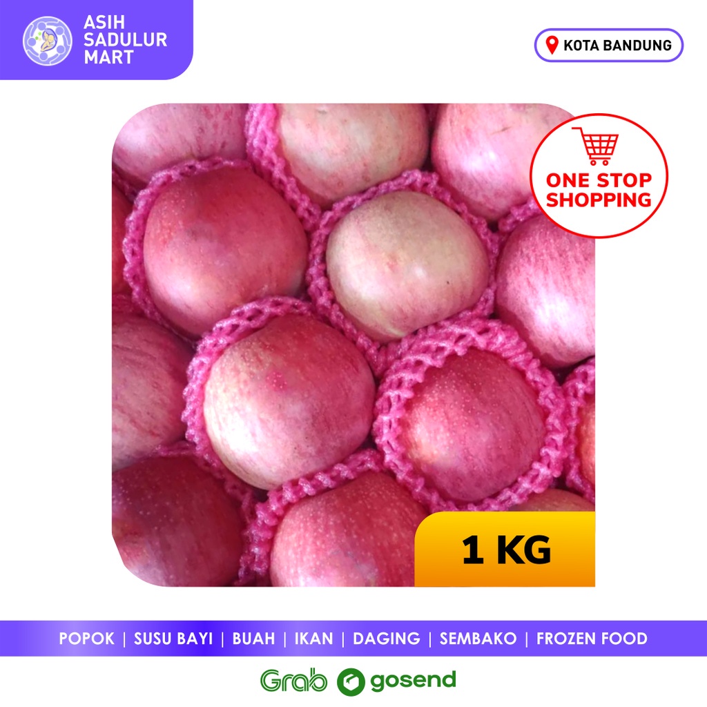 Buah Apel Fuji 1kg / 500g Promo Buah Bandung