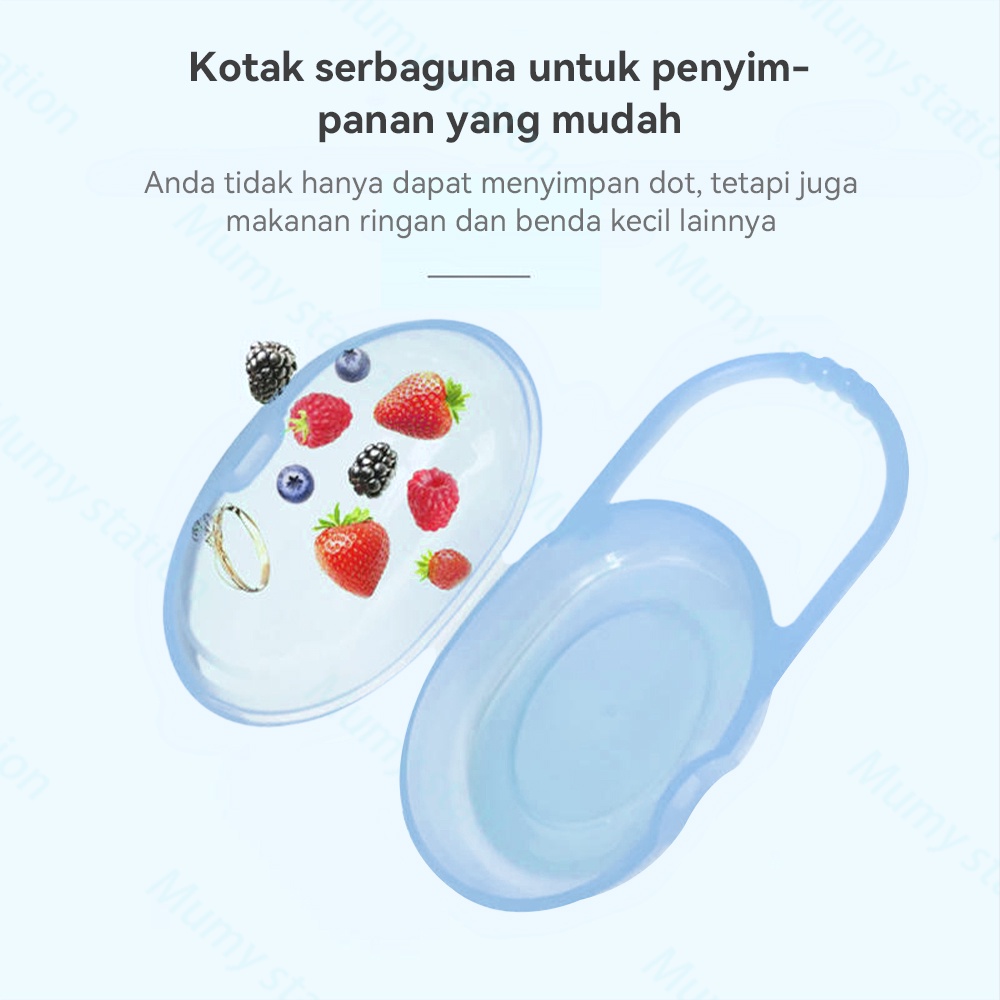 Mumystation Kotak Penyimpanan Dot Bayi Portabel Kotak empeng bayi pacifier case